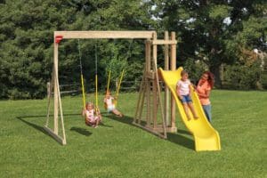 Backyard Playground Set of Swing and Slide