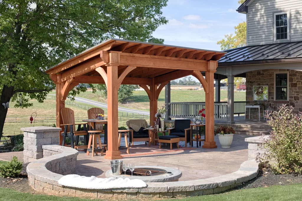 Premium Treated Pine Pavilions - Amish Made For You