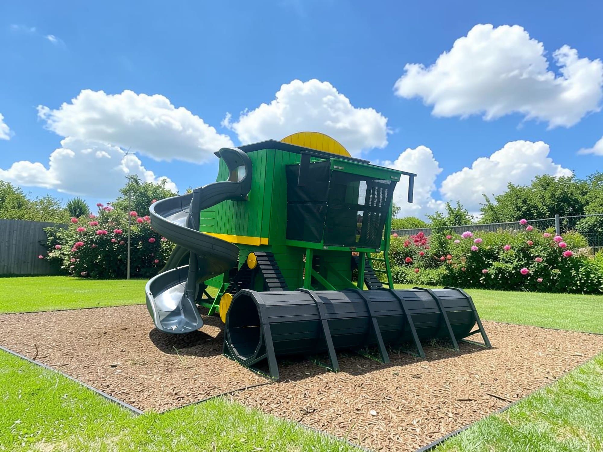 Big Green Combine Harvester Playground Playset